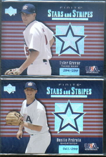 2003 Upper Deck Finite Stars and Stripes #12 Tyler Greene