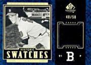 2003 SP Legendary Cuts Historic Swatches Blue #WS Warren Spahn CO Jsy