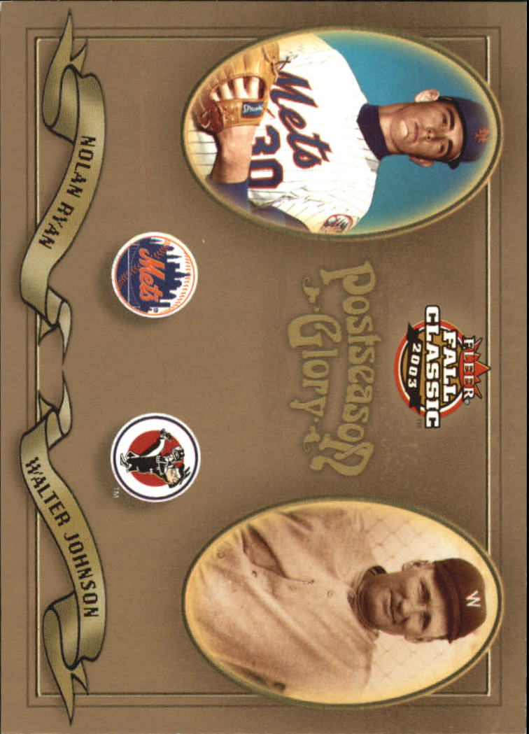 2003 Fleer Fall Classics Postseason Glory #21 N.Ryan/W.Johnson