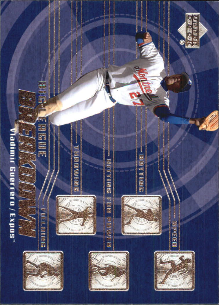 2003 Upper Deck Big League Breakdowns #BL10 Vladimir Guerrero