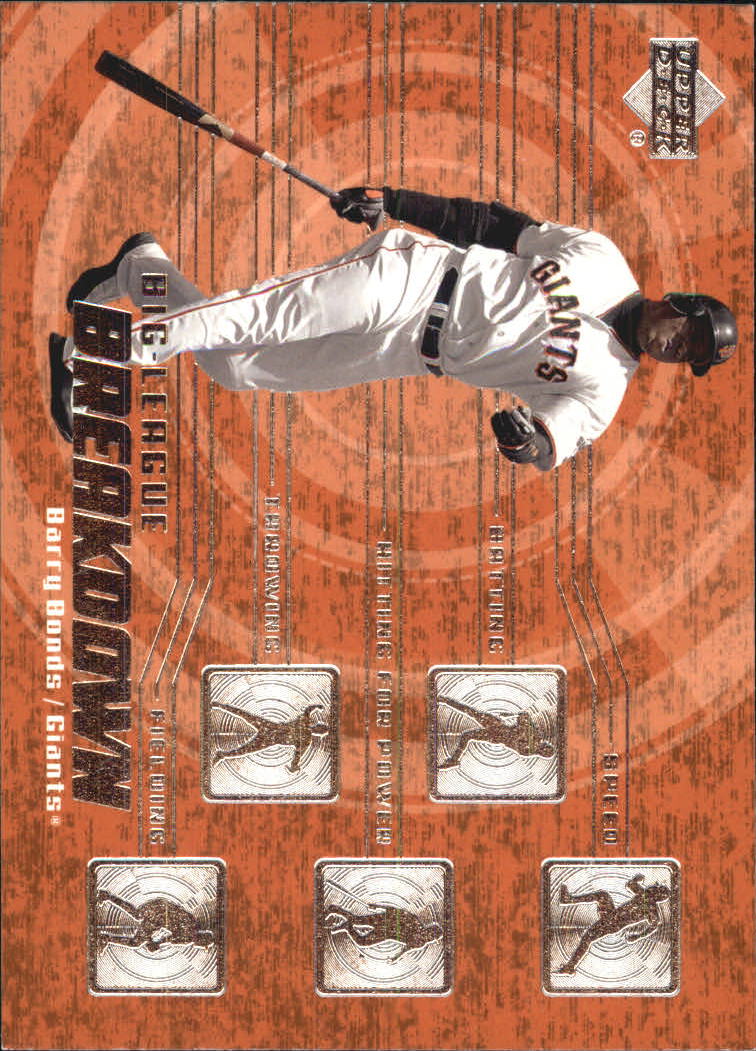 2003 Upper Deck Big League Breakdowns #BL13 Barry Bonds