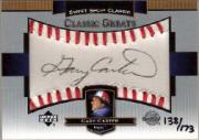 2003 Sweet Spot Classics Autographs Black Ink #GC Gary Carter/173