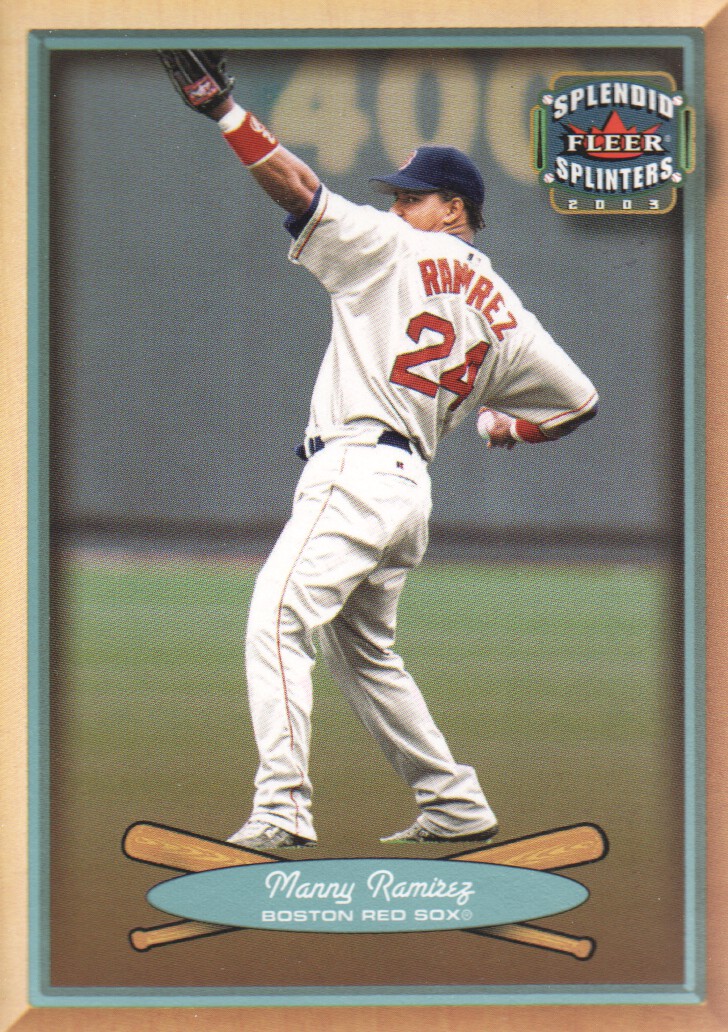 2003 Fleer Splendid Splinters #48 Manny Ramirez