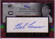 2003 SP Legendary Cuts Autographs #BL1 Bob Lemon/41