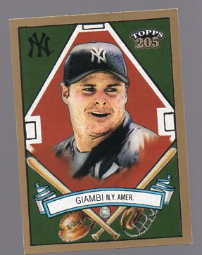2003 Topps 205 #8B Jason Giambi Partial Jkt
