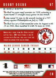 2003 Donruss Team Heroes #67 Bobby Doerr back image
