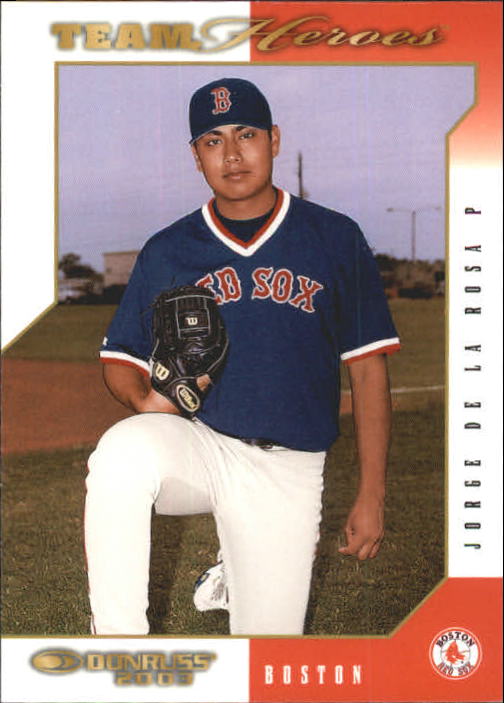 2003 Donruss Team Heroes #84 Jorge De La Rosa