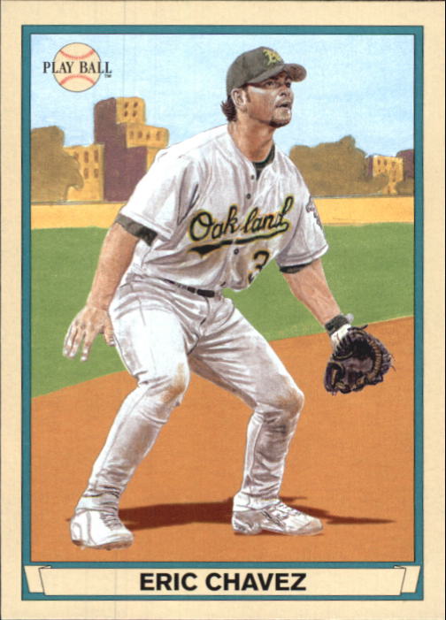 2003 Upper Deck Play Ball Red Backs #51 Eric Chavez