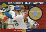 2003 Upper Deck Mid-Summer Stars Swatches #JG Juan Gonzalez Pants