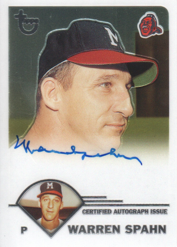 2003 Topps Retired Signature Autographs #WS Warren Spahn F