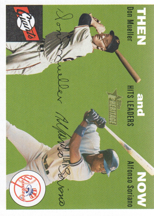 2003 Topps Heritage Then and Now #TN4 D.Mueller/A.Soriano