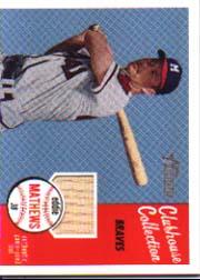 2003 Topps Heritage Clubhouse Collection Relics #EM Eddie Mathews Bat B