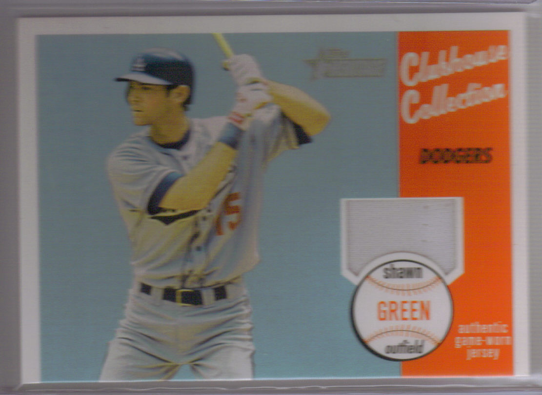 2003 Topps Heritage Clubhouse Collection Relics #SG Shawn Green Uni C