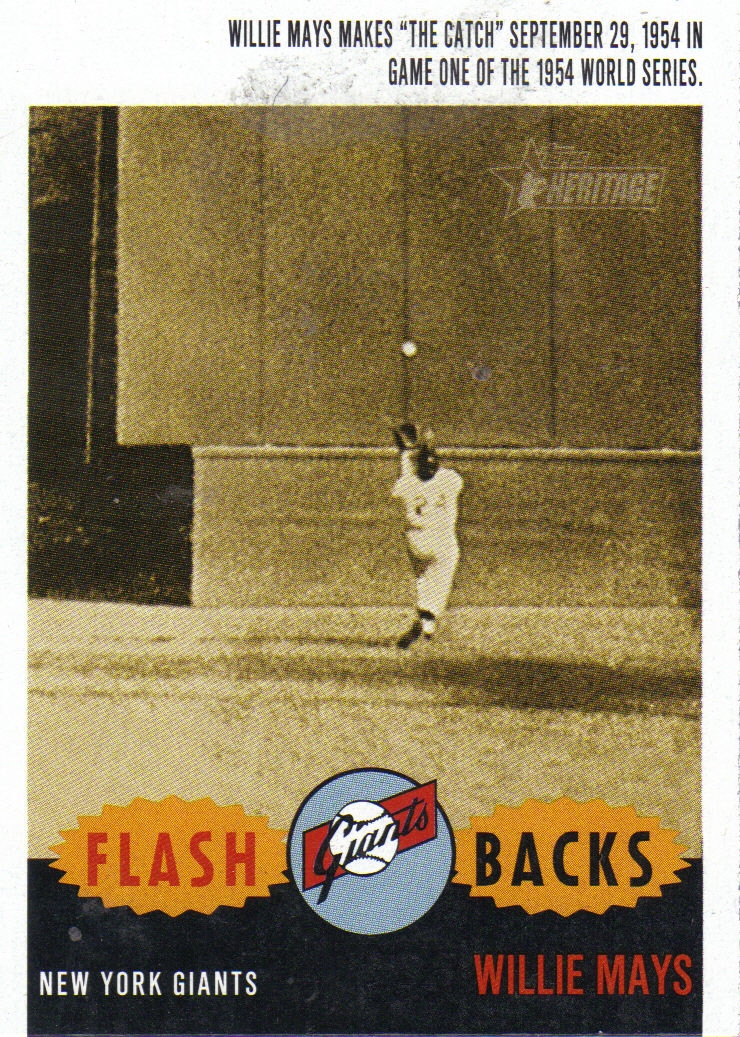 2003 Topps Heritage Flashbacks #F1 Willie Mays
