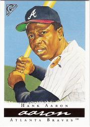 2003 Topps Gallery HOF #3B Hank Aaron Blue Hat