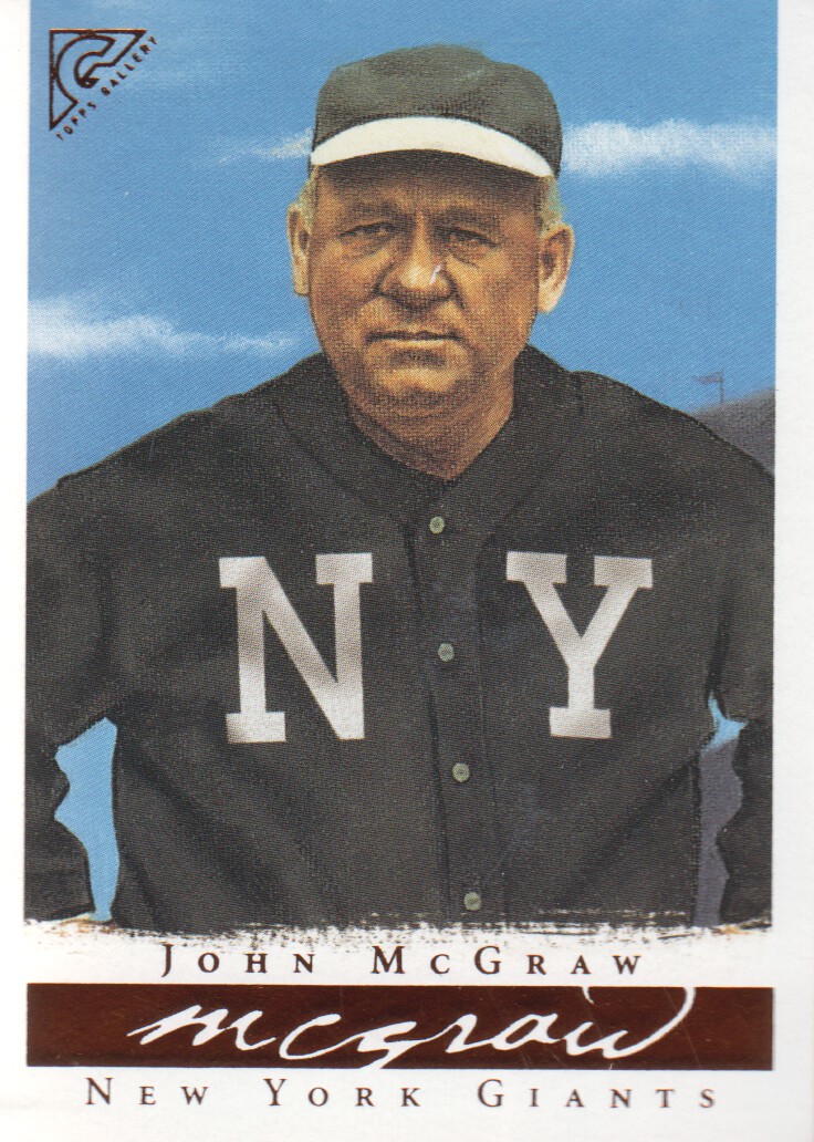 2003 Topps Gallery HOF #8B John McGraw MG NY Logo