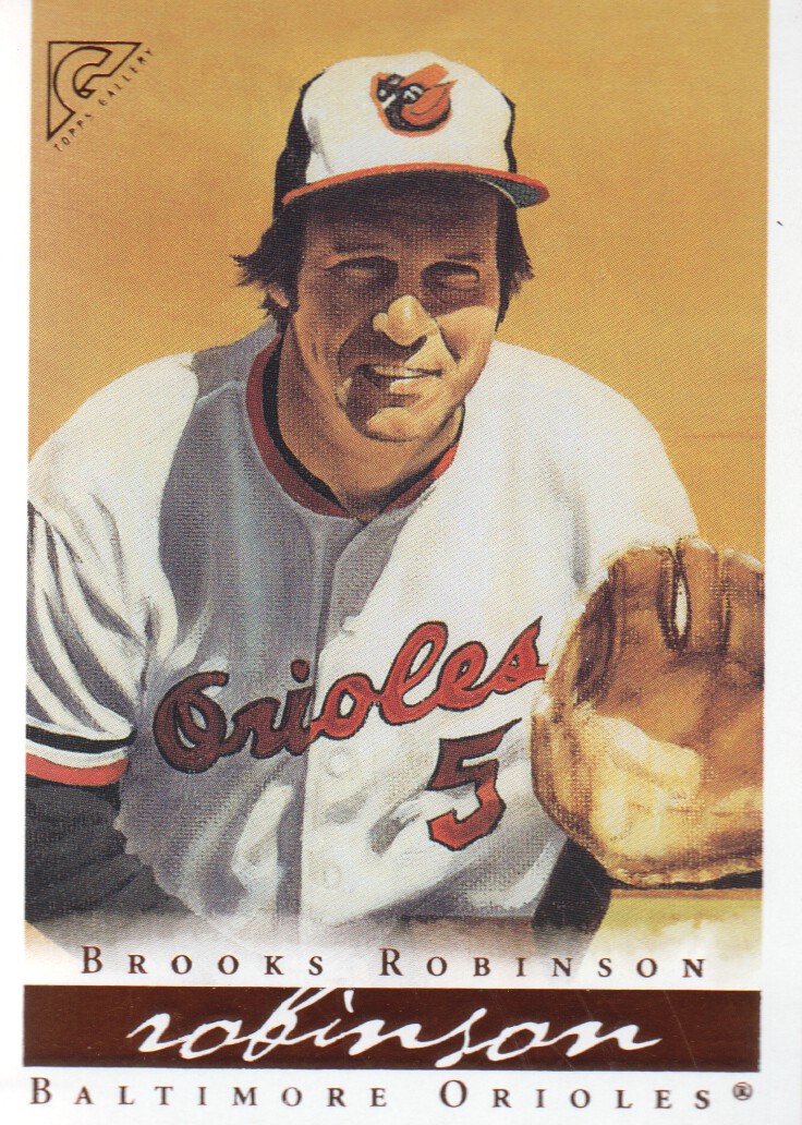 2003 Topps Gallery HOF #16 Brooks Robinson Yellow