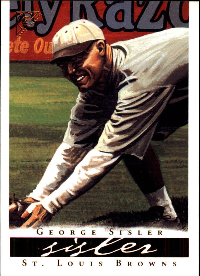 2003 Topps Gallery HOF #58B George Sisler No Ad