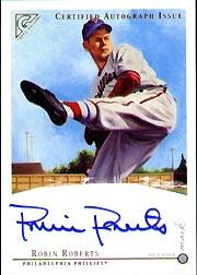 2003 Topps Gallery HOF Accent Mark Autographs #RR Robin Roberts E