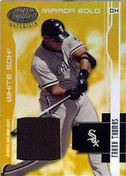 2003 Leaf Certified Materials Mirror Gold Materials #38 Frank Thomas Jsy
