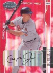 2003 Leaf Certified Materials Mirror Red Autographs #22 Cal Ripken/5