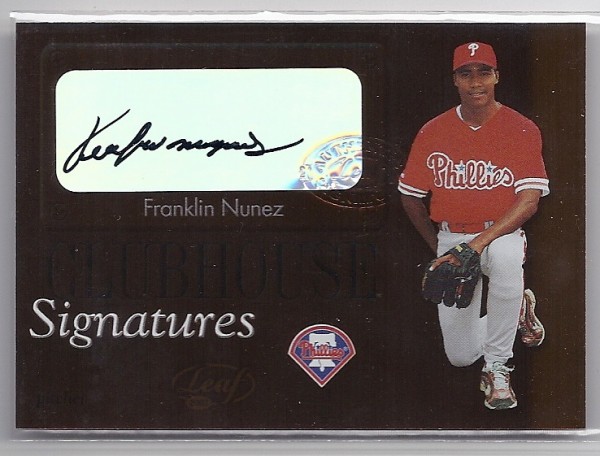 2003 Leaf Clubhouse Signatures Bronze #2 Franklin Nunez
