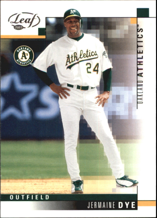 2003 Leaf #82 Jermaine Dye