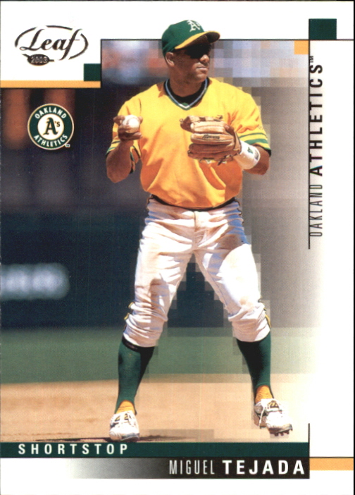 2003 Leaf #84 Miguel Tejada