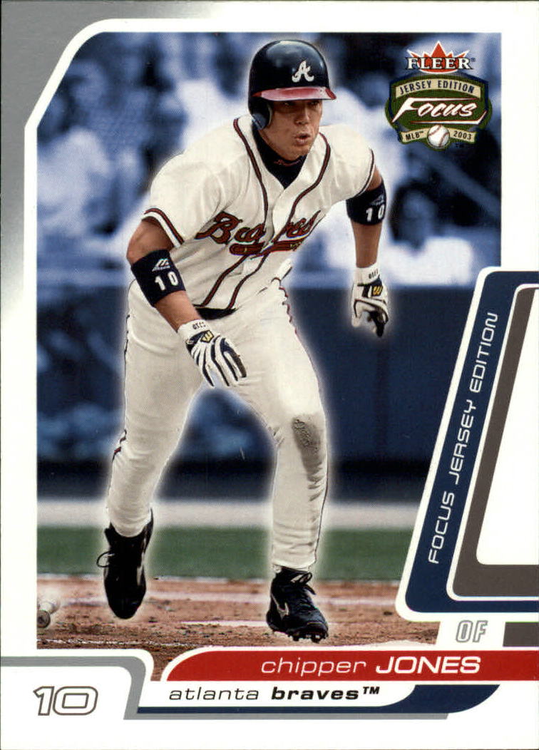 Fleer Focus Je Atlanta Braves Baseball Card Chipper Jones Ebay