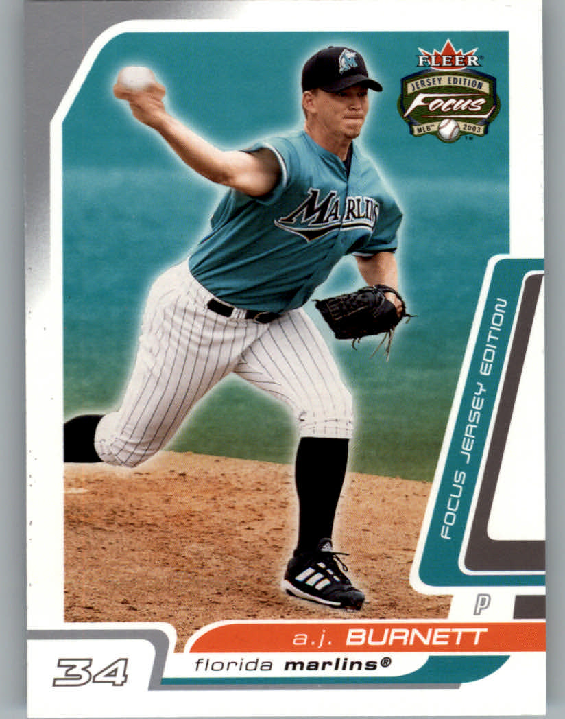 2003 Fleer Focus JE #44 A.J. Burnett