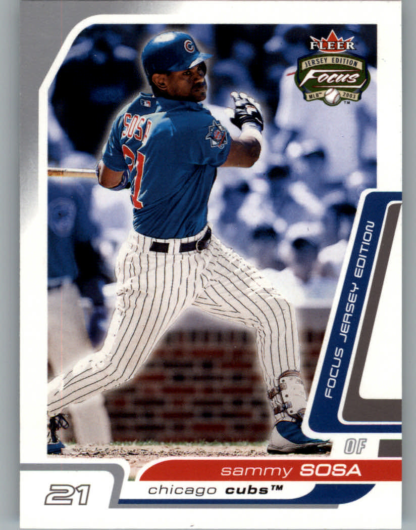 2003 Fleer Focus JE #71 Sammy Sosa