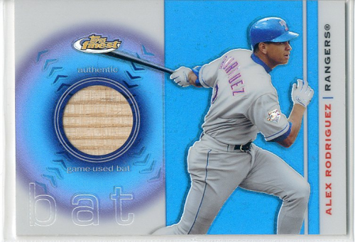 2003 Finest Bat Relics #AR Alex Rodriguez E