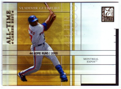 2003 Donruss Elite All-Time Career Best #37 Vladimir Guerrero