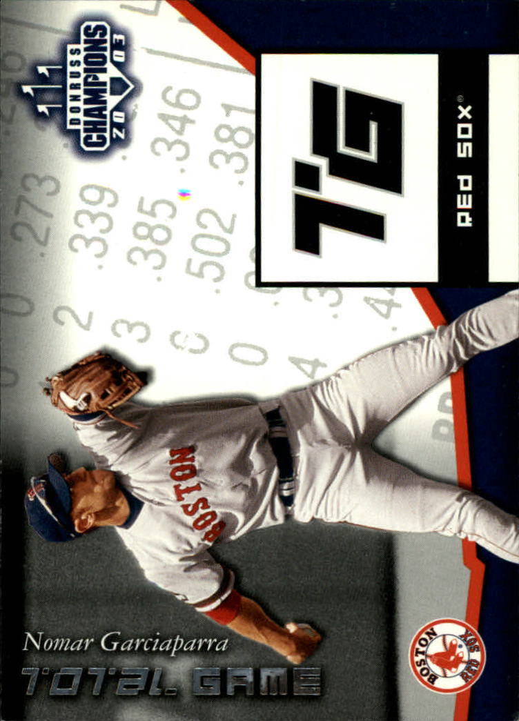 2003 Donruss Champions Total Game #2 Nomar Garciaparra