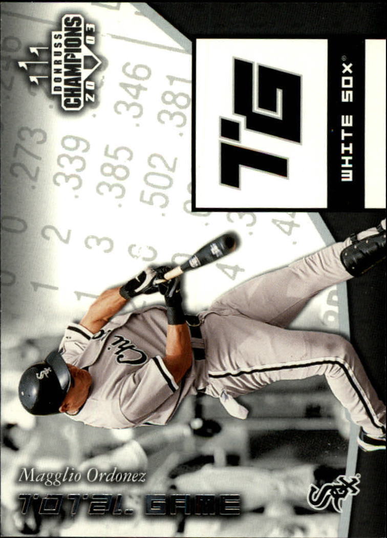 2003 Donruss Champions Total Game #3 Magglio Ordonez