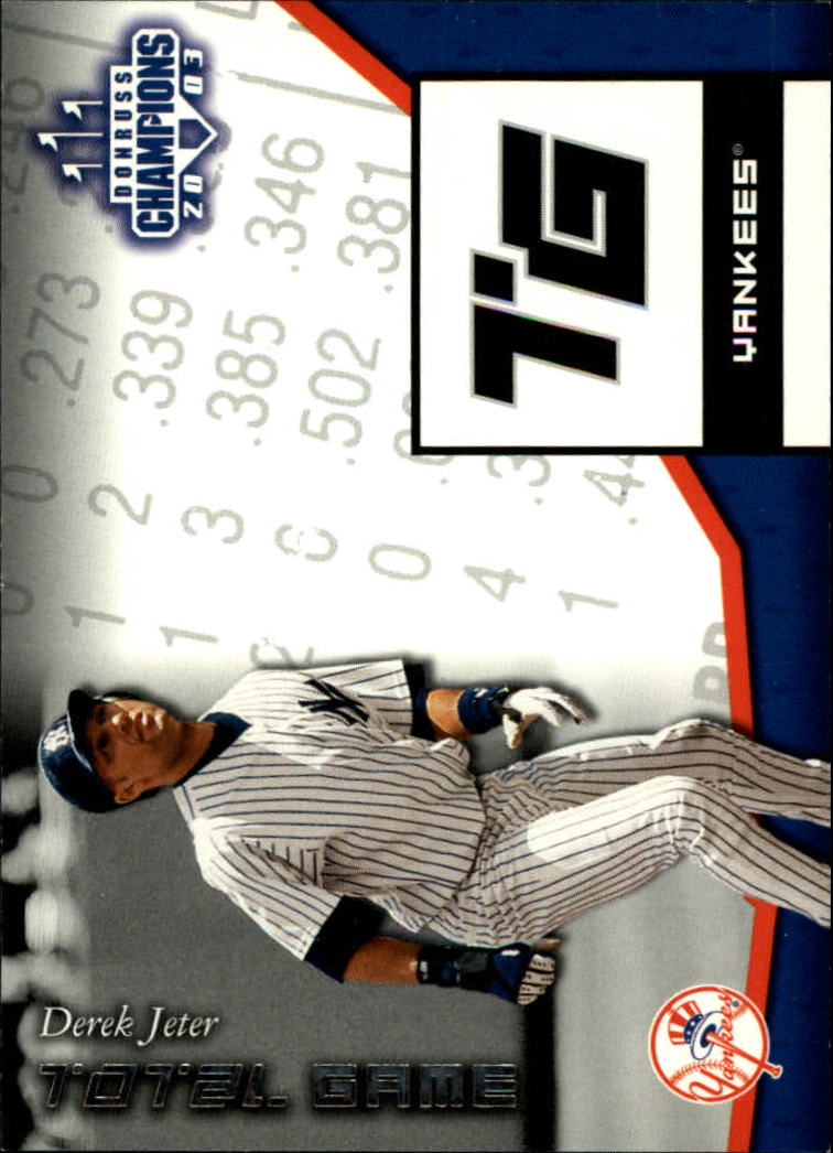 2003 Donruss Champions Total Game #5 Derek Jeter