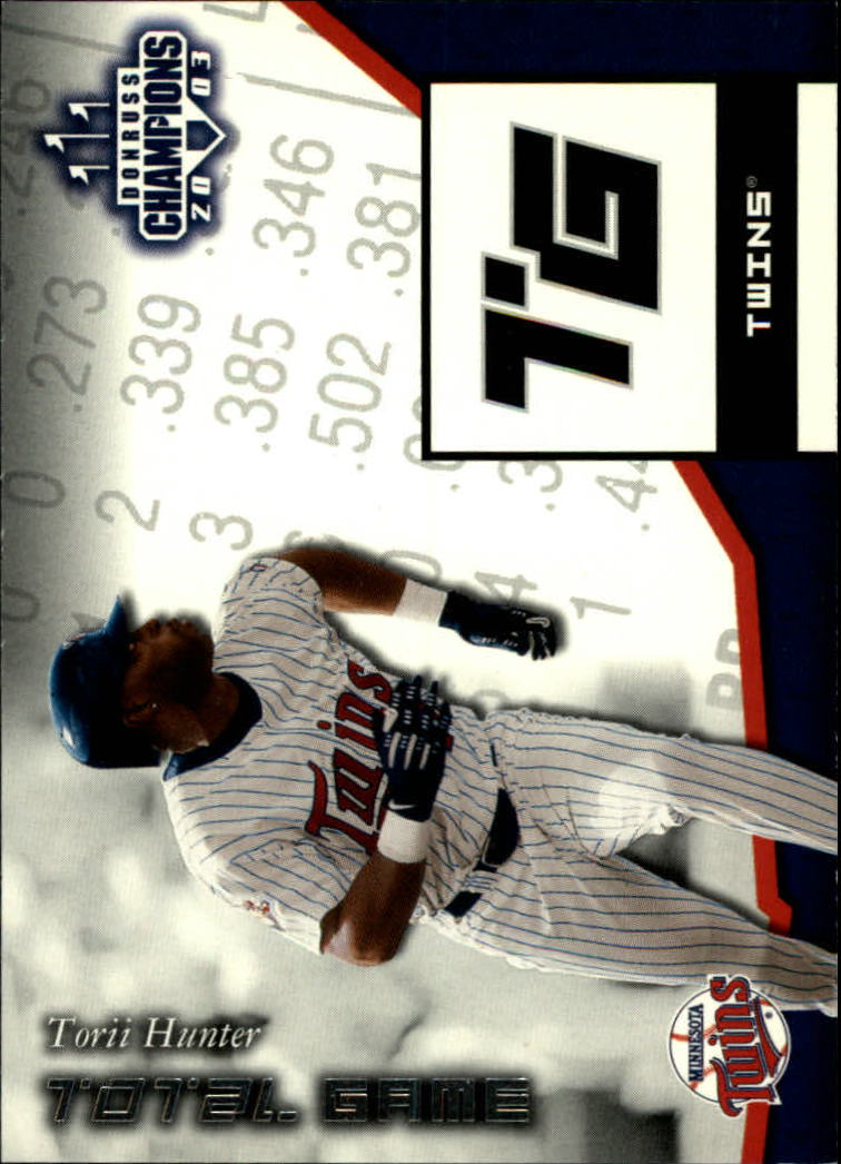 2003 Donruss Champions Total Game #7 Torii Hunter