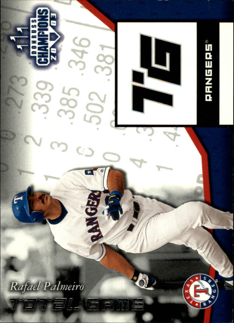 2003 Donruss Champions Total Game #22 Rafael Palmeiro