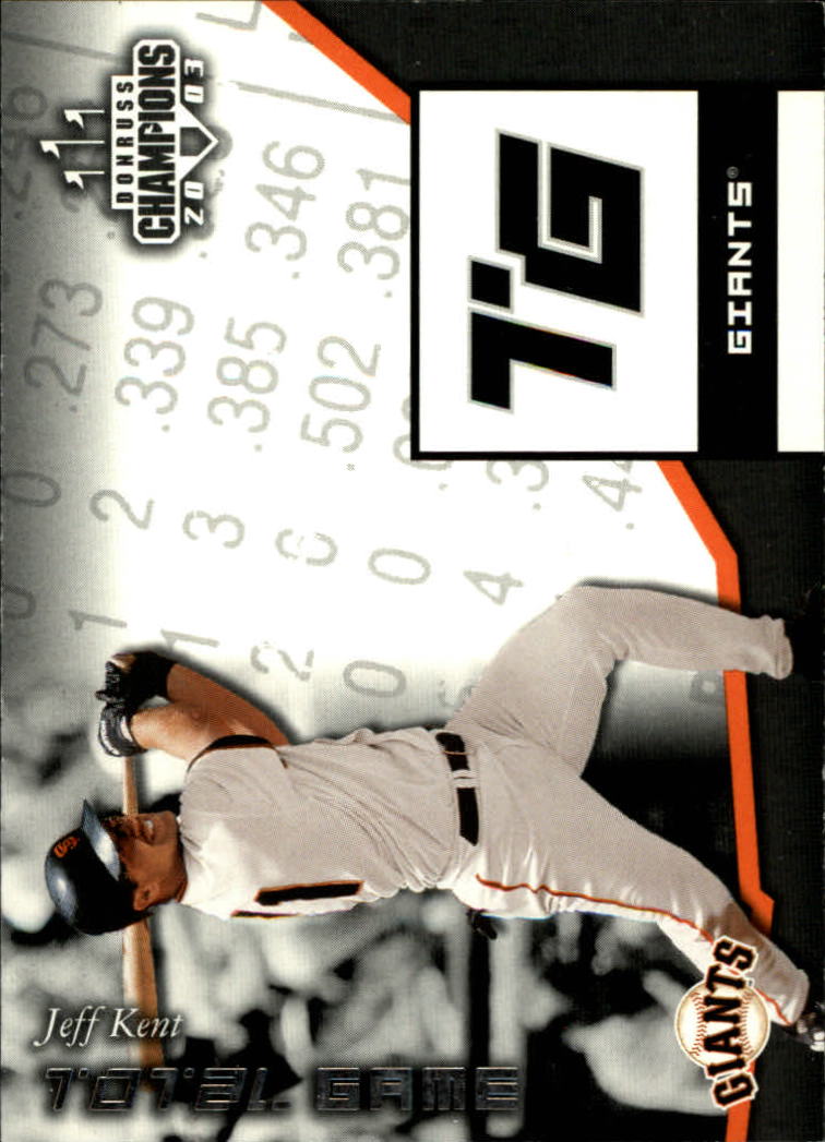 2003 Donruss Champions Total Game #40 Jeff Kent