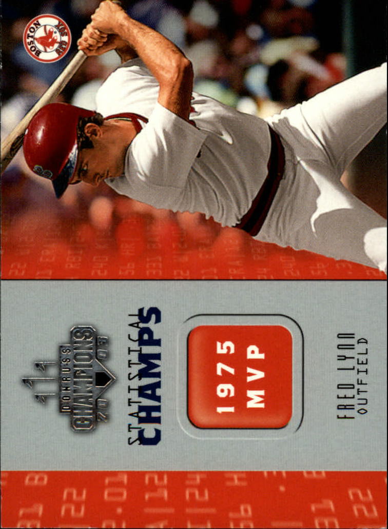 2003 Donruss Champions Statistical Champs #5 Fred Lynn