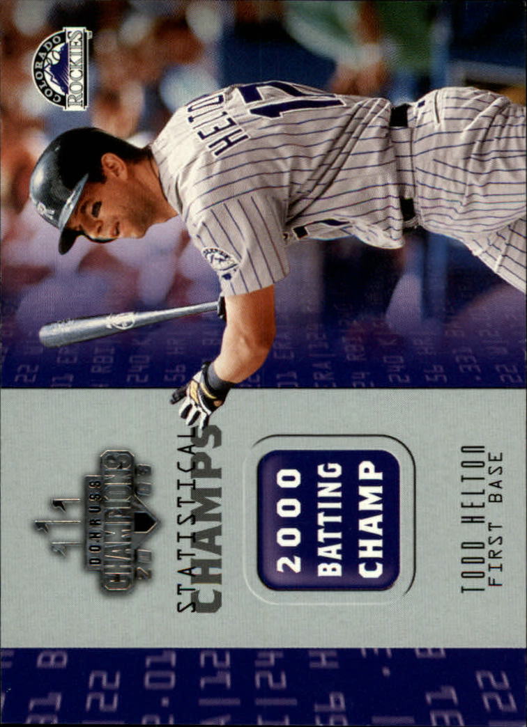 2003 Donruss Champions Statistical Champs #21 Todd Helton