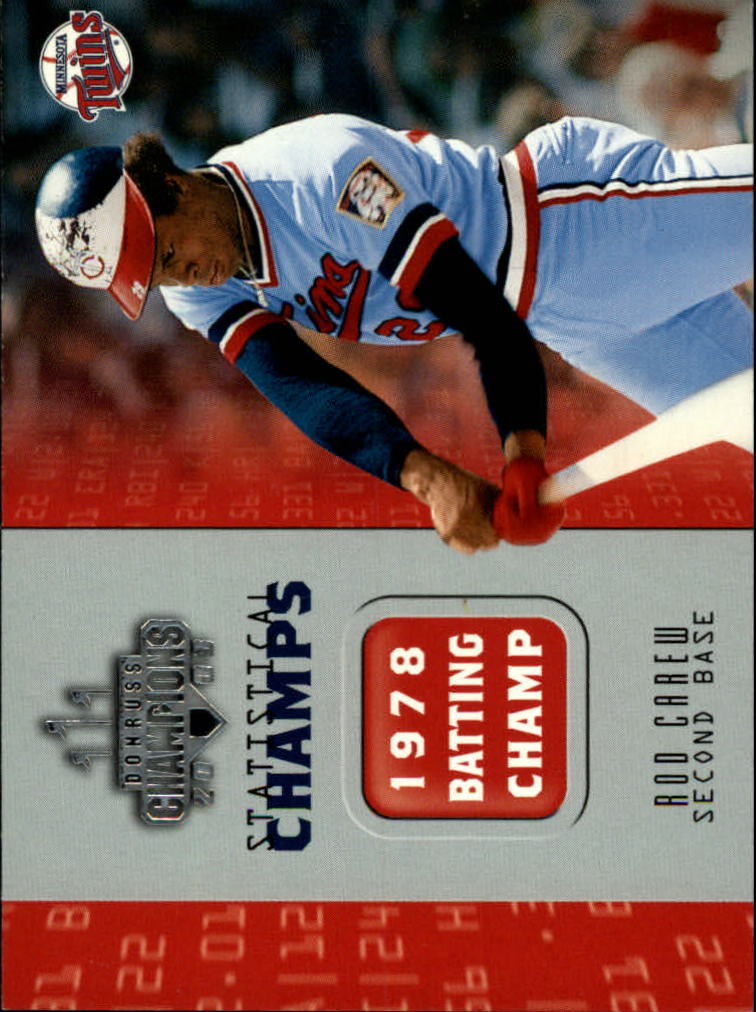 2003 Donruss Champions Statistical Champs #27 Rod Carew