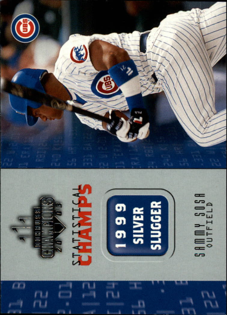 2003 Donruss Champions Statistical Champs #29 Sammy Sosa