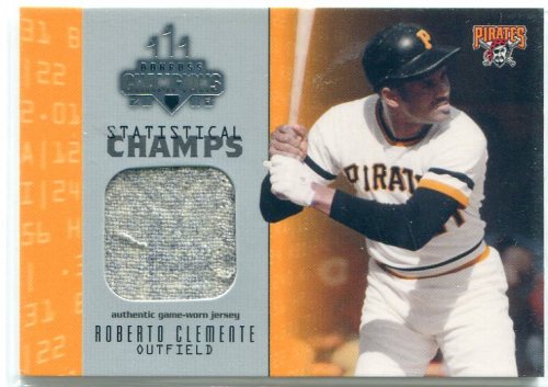 2003 Donruss Champions Statistical Champs Materials #19 Roberto Clemente Jsy/64