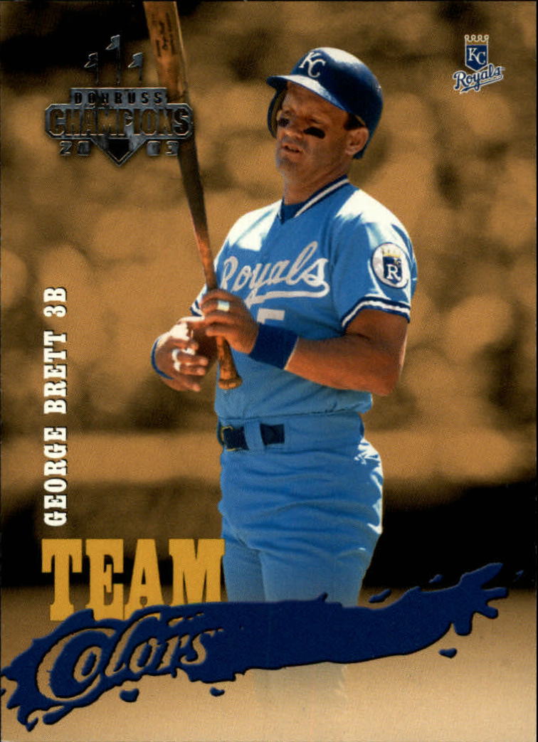 2003 Donruss Champions Team Colors #3 George Brett