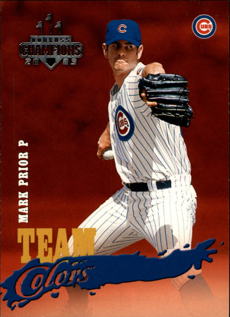 2003 Donruss Champions Team Colors #7 Mark Prior