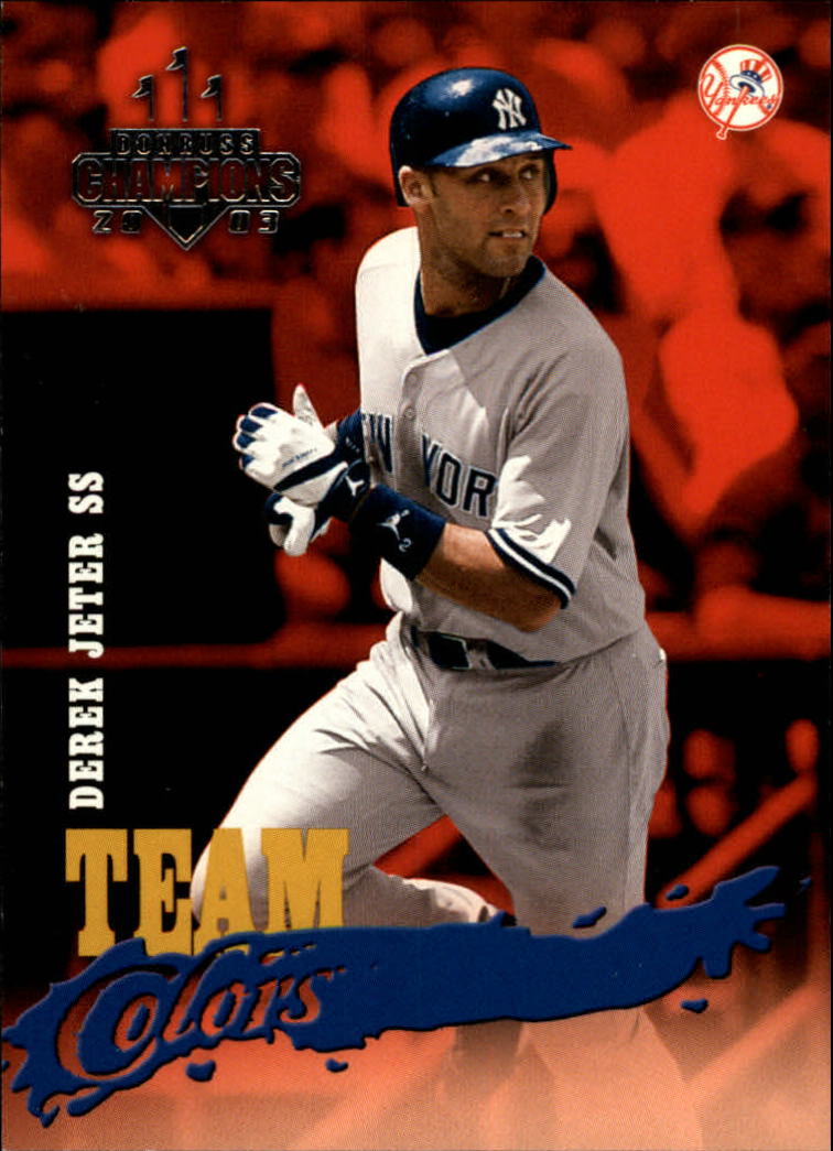 2003 Donruss Champions Team Colors #26 Derek Jeter