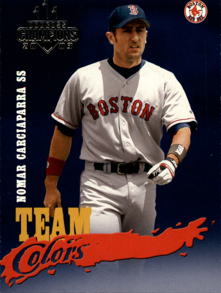 2003 Donruss Champions Team Colors #28 Nomar Garciaparra