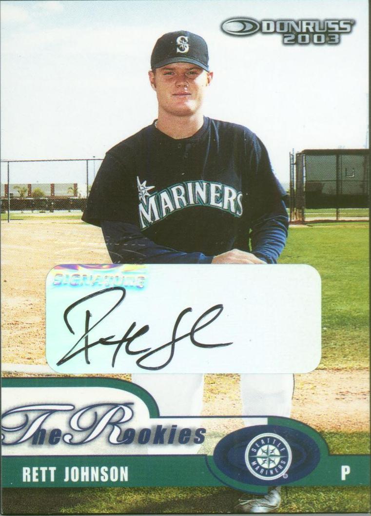 2003 Donruss Rookies Autographs #35 Rett Johnson/1000
