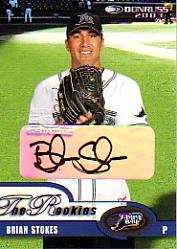 2003 Donruss Rookies Autographs #56 Brian Stokes/1000